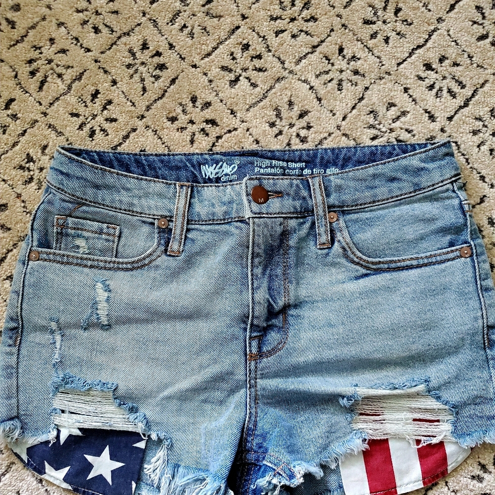 Denim shorts